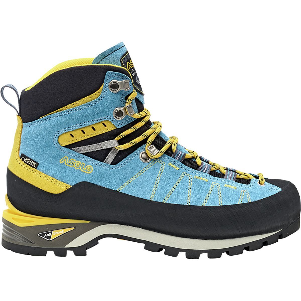 Asolo Piz GV Mountaineering Boot - Women's Azure/Mimosa, 6.5
