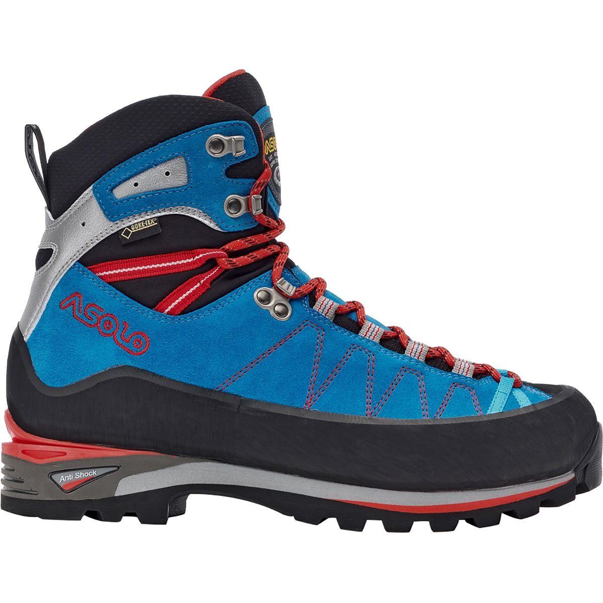 Asolo Elbrus GV Mountaineering Boot - Men's Blue/Astor Silver, 13.0