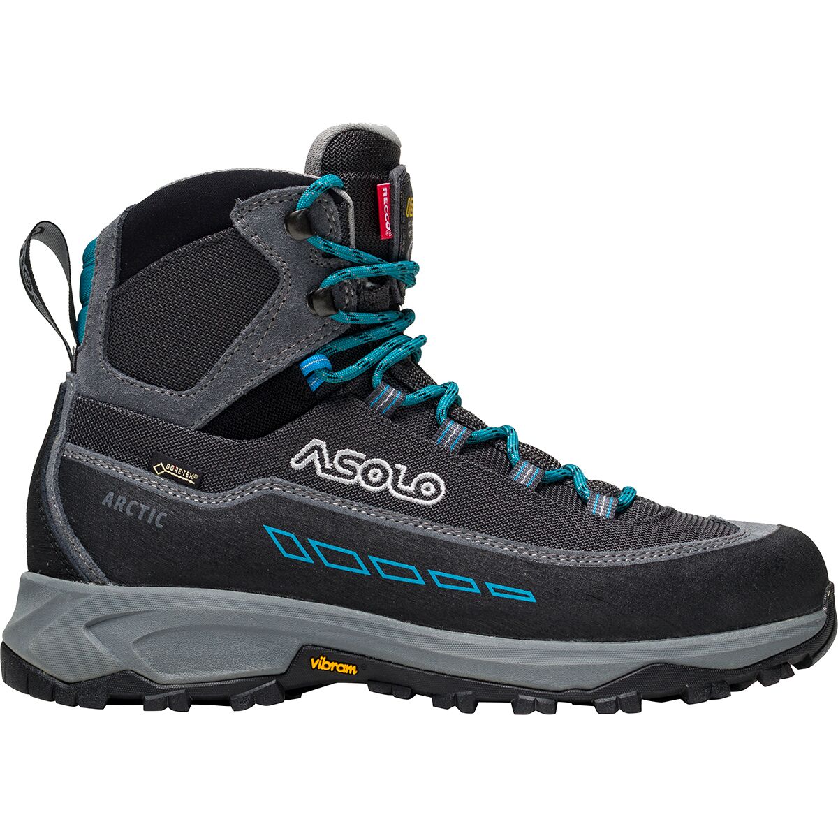 Image of Asolo Arctic GV Boot - Women's Grey/Gunmetal/Blue Peacock, 7.5