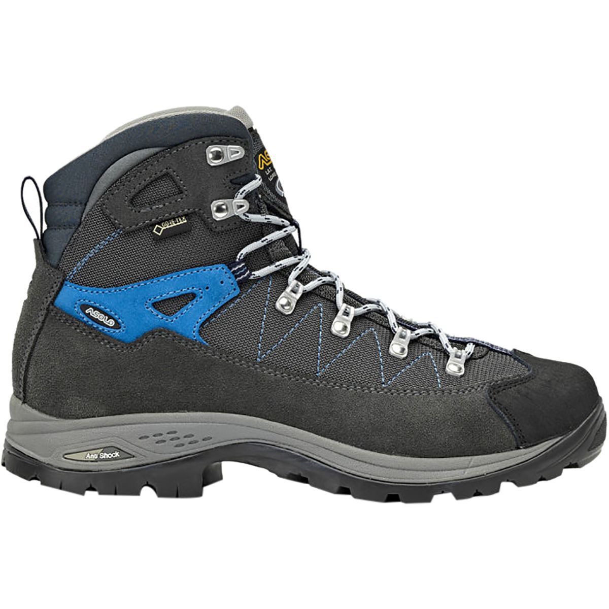 Asolo Finder GV Hiking Boot - Men's Graphite/Gunmetal/Sporty Blue, 10.0