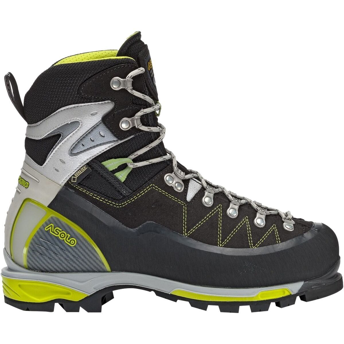 Image of Asolo Alta Via GV Mountaineering Boot - Women's Black/Green, 7.0