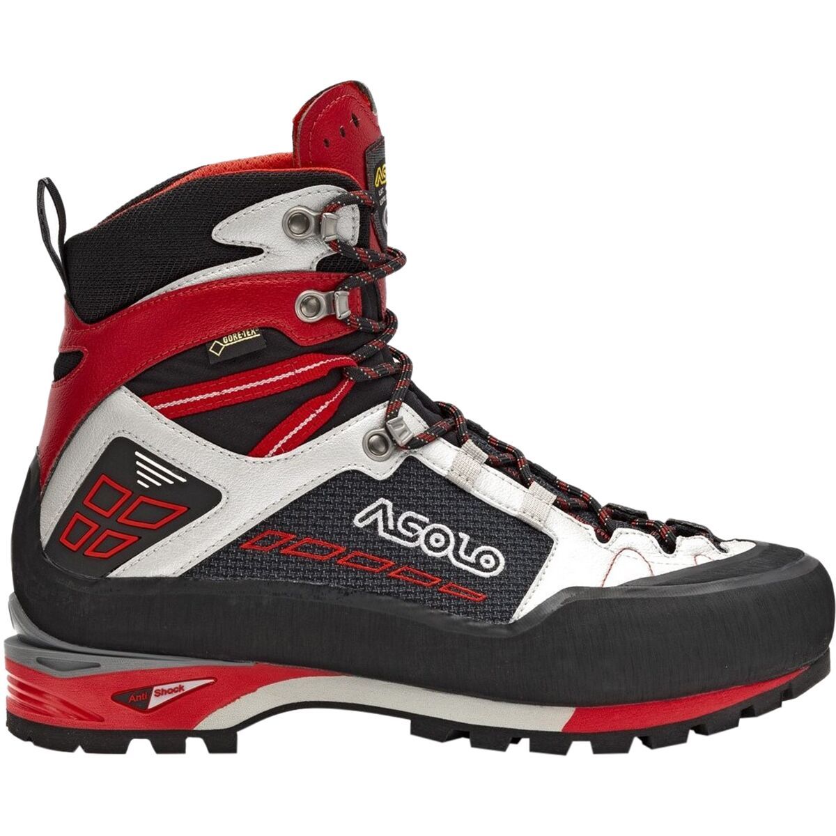 Asolo Freney XT GV Mountaineering Boot - Men's Black/Silver, 9.5