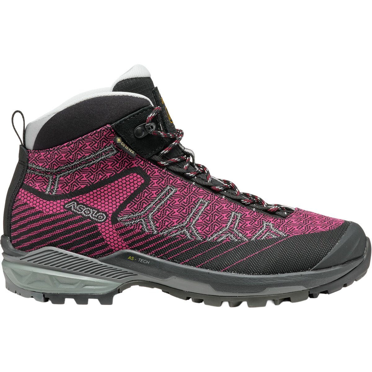 Image of Asolo Falcon Evo Jaquard GV Hiking Boot - Women's Black/Magenta, 7.0
