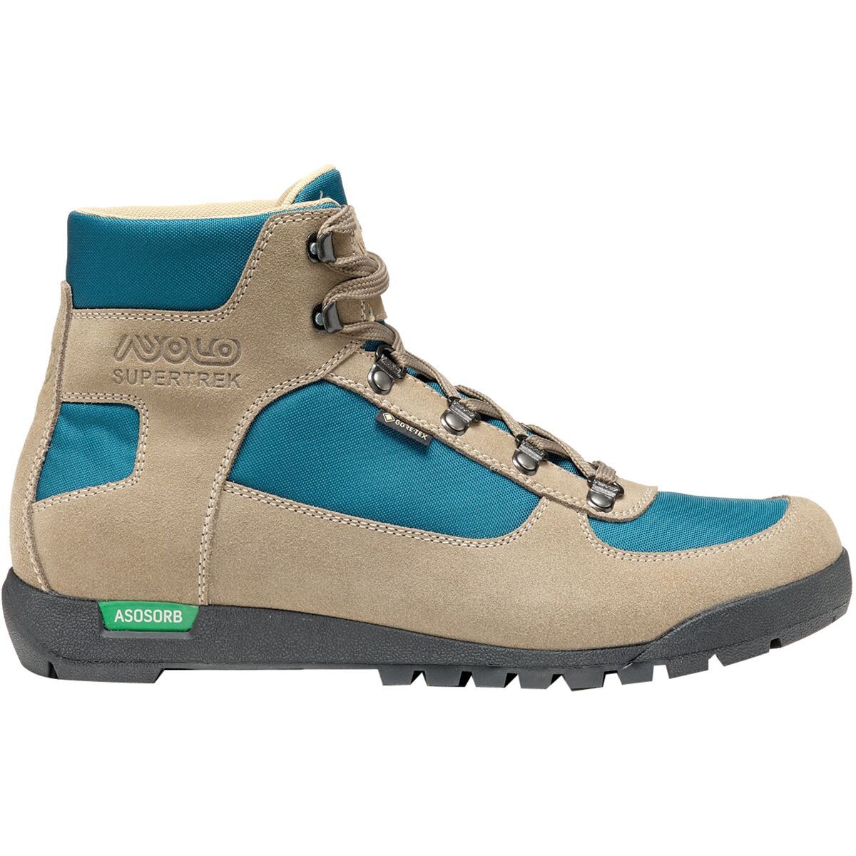 Asolo Supertrek GV Hiking Boot - Men's Wool/Deep Teal, 9.5