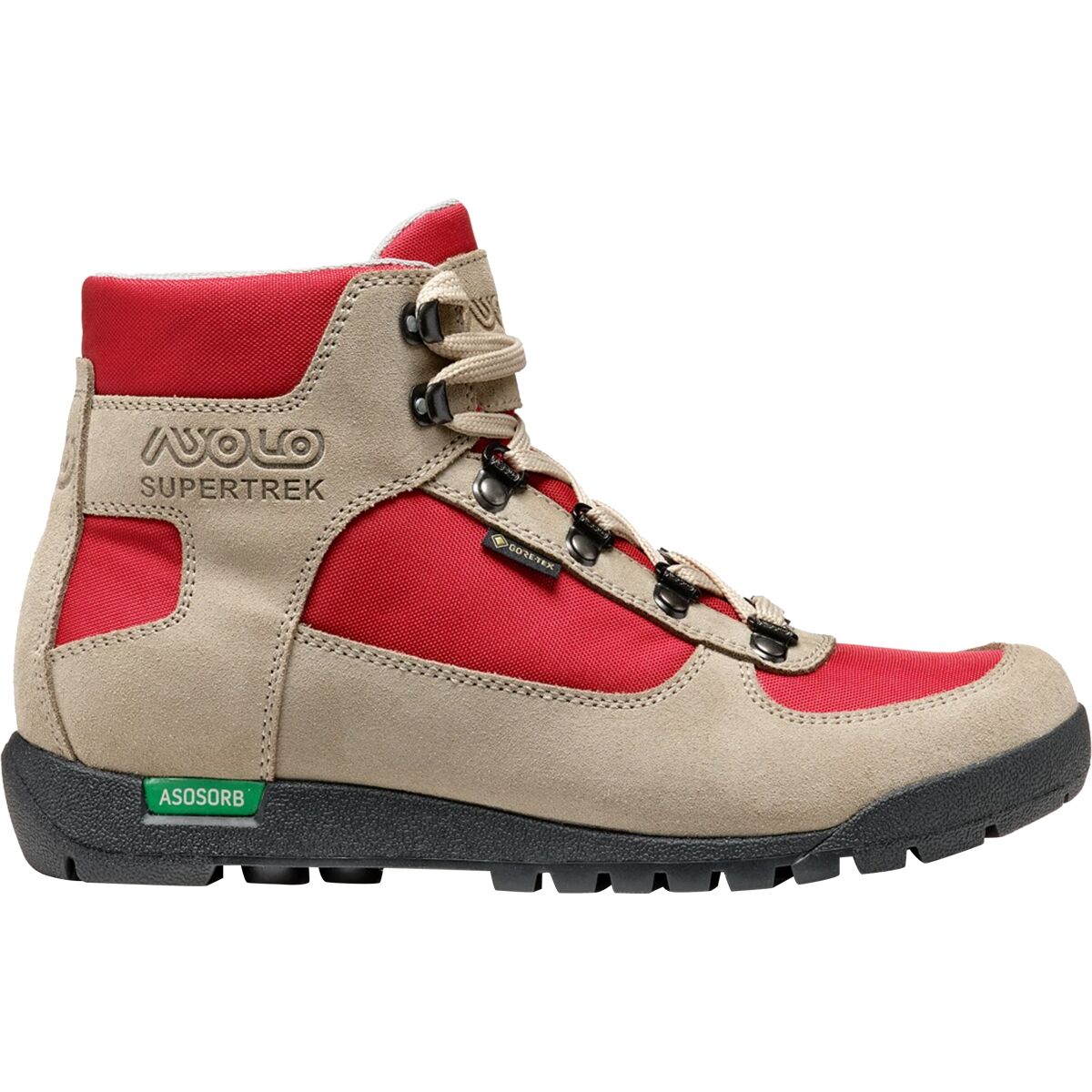 Image of Asolo Supertrek GV Hiking Boot - Women's Earth Beige/Chilired, 7.5