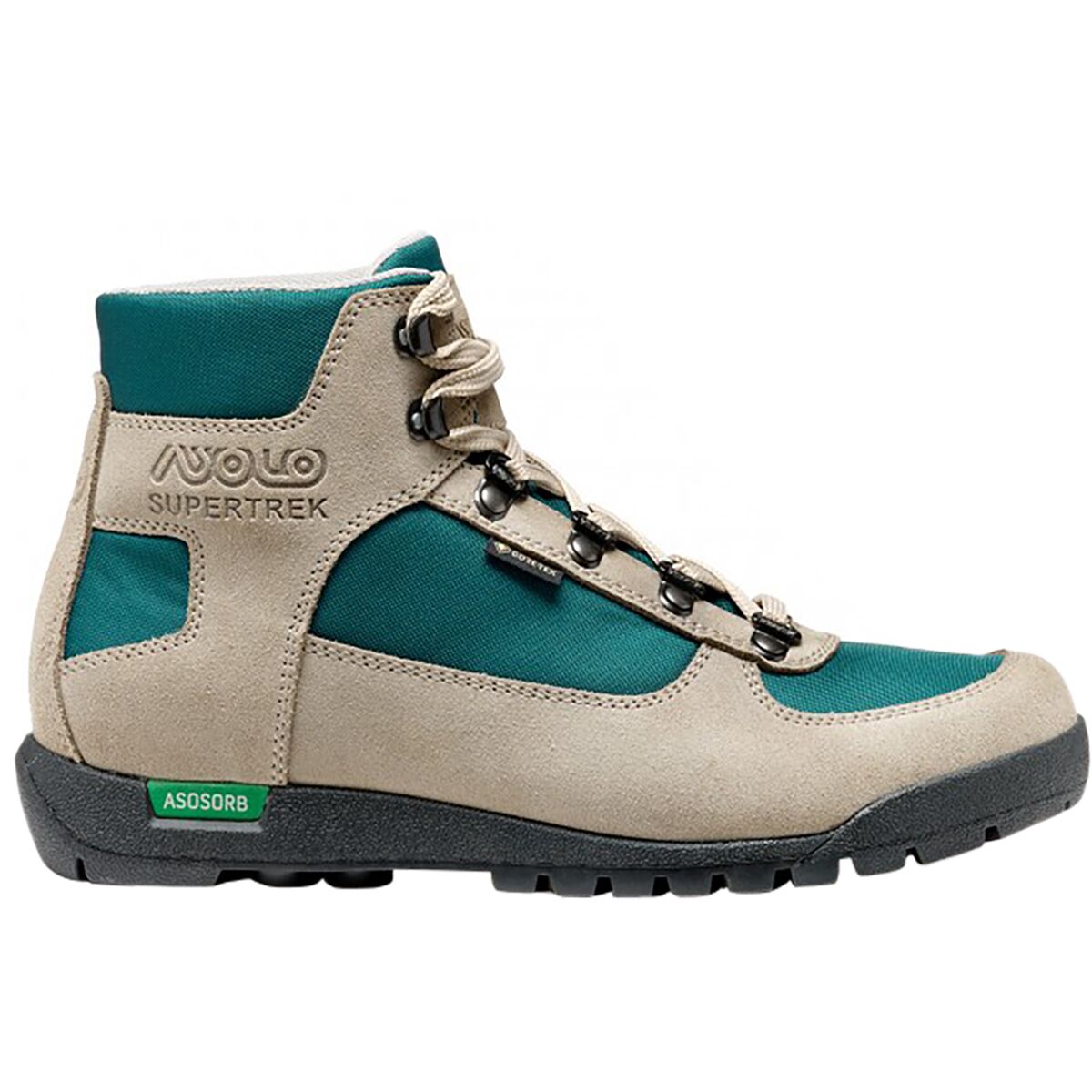 Image of Asolo Supertrek GV Hiking Boot - Women's Earth Beige/Deepteal, 7.0