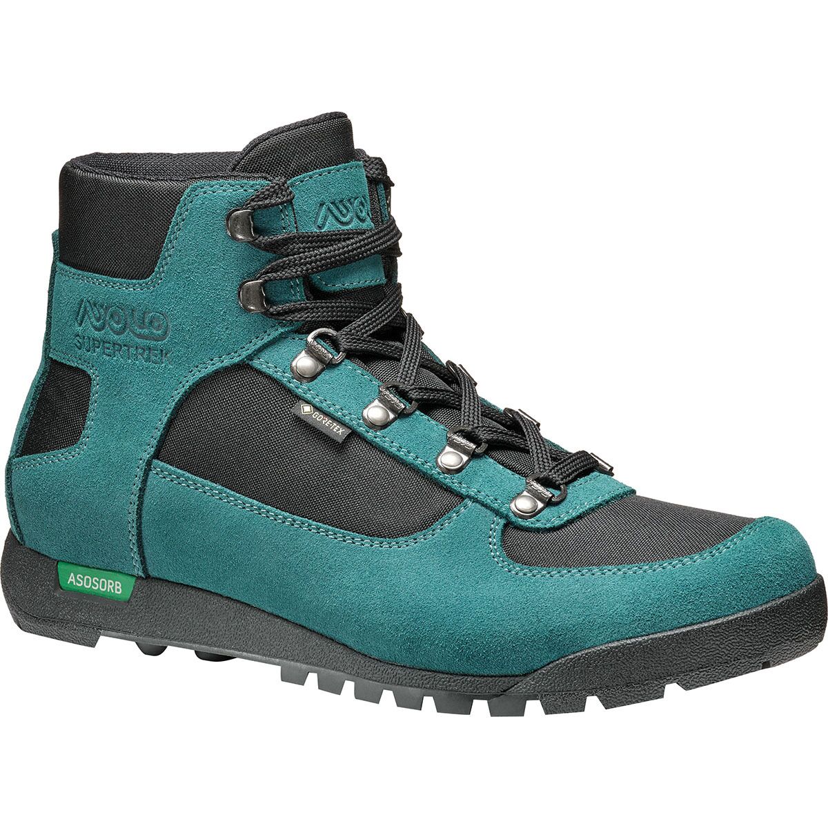 Image of Asolo Supertrek GV Hiking Boot - Women's Petroleum/Black, 8.5