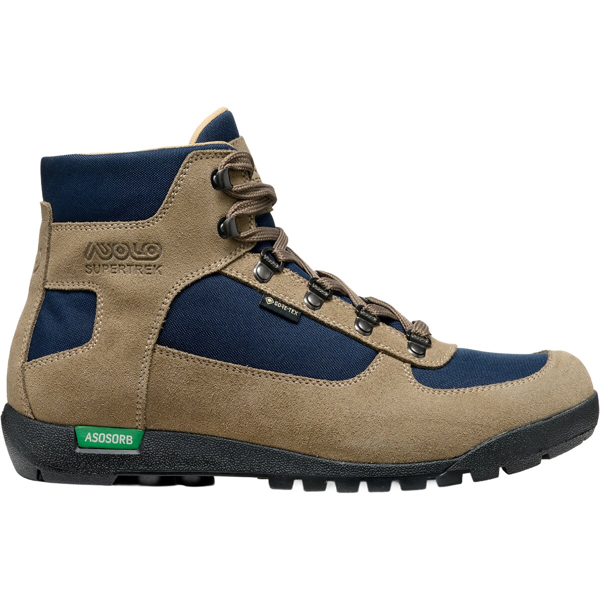 Image of Asolo Supertrek GTX Hiking Boot - Women's Wool/Night Blue, 8.5