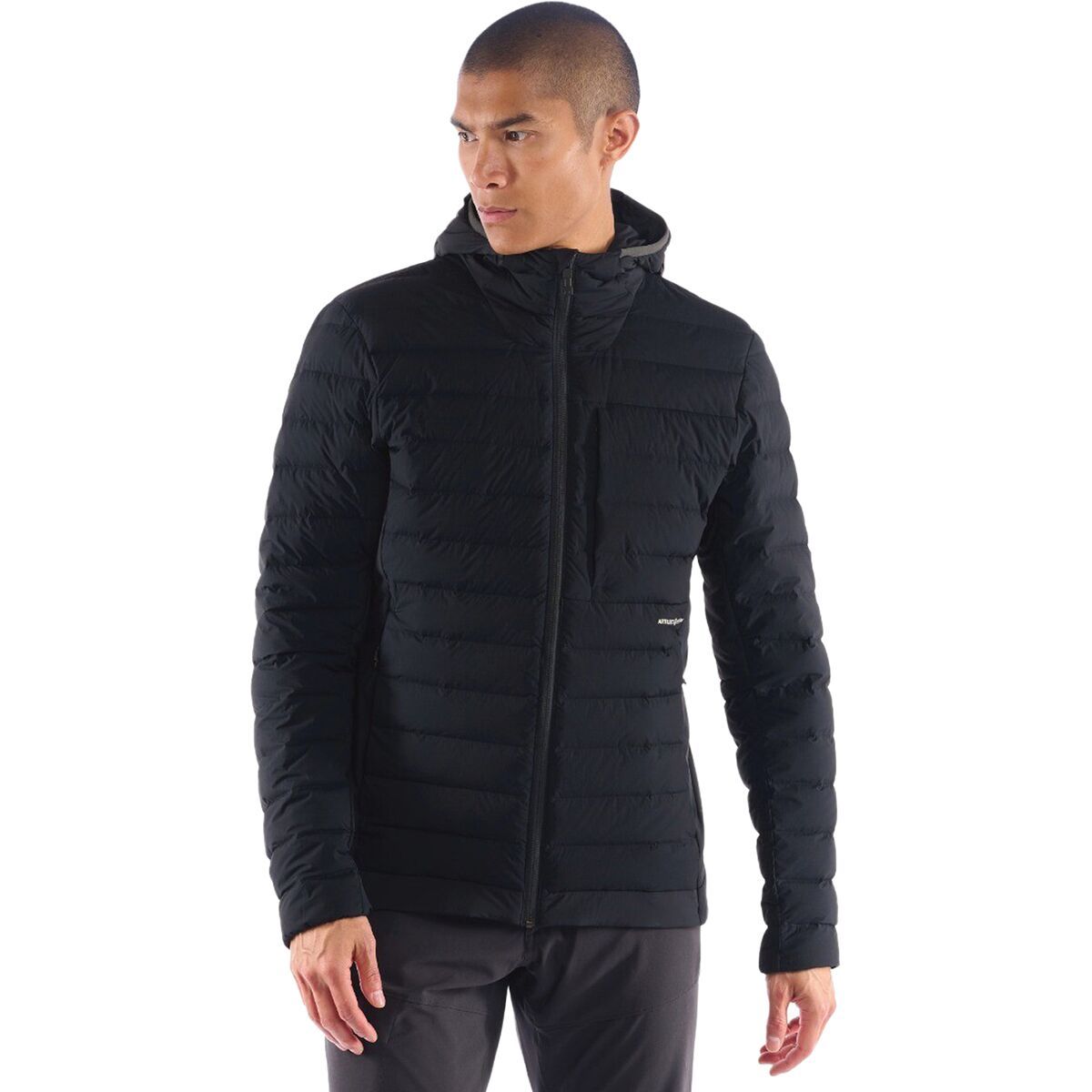 Artilect Divide Fusion Stretch Hooded Down Jacket - Men's Black, S