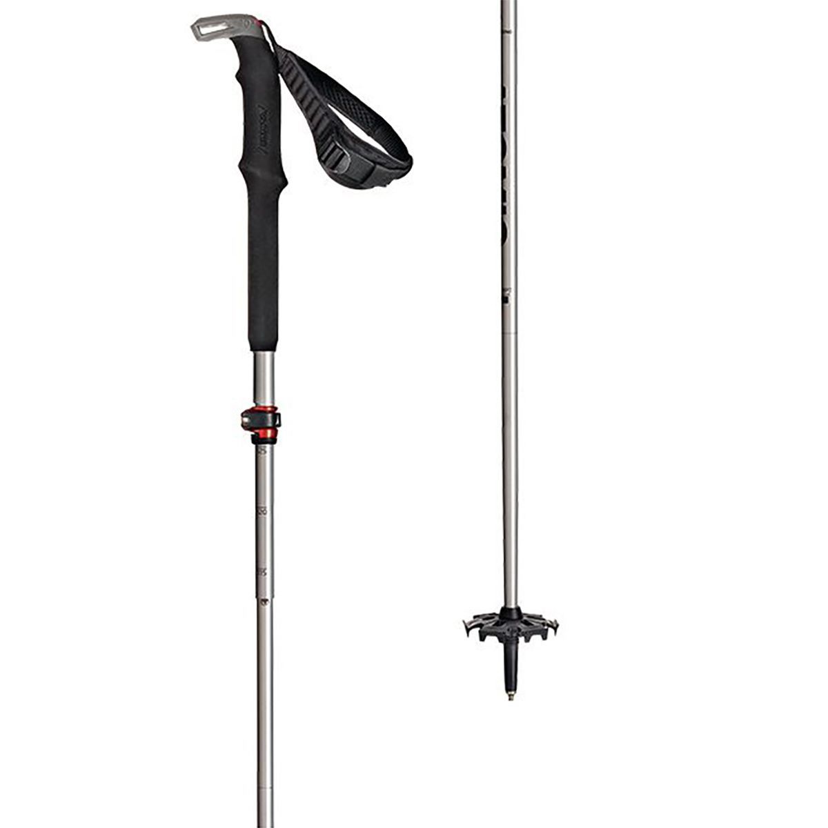 Atomic BCT Mountaineering SQS Ski Poles Silver/Grey, One Size