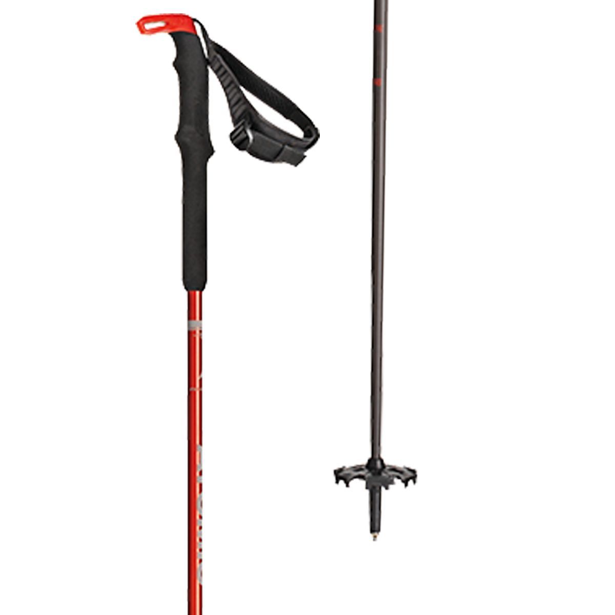 Atomic BCT Touring Carbon SQS Ski Poles Red/Grey, One Size