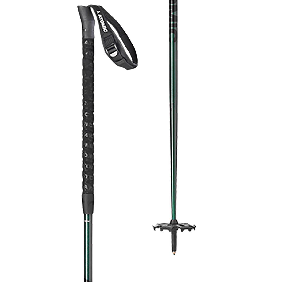 Atomic BCT Freeride SQS Ski Poles Green/Grey, 120cm