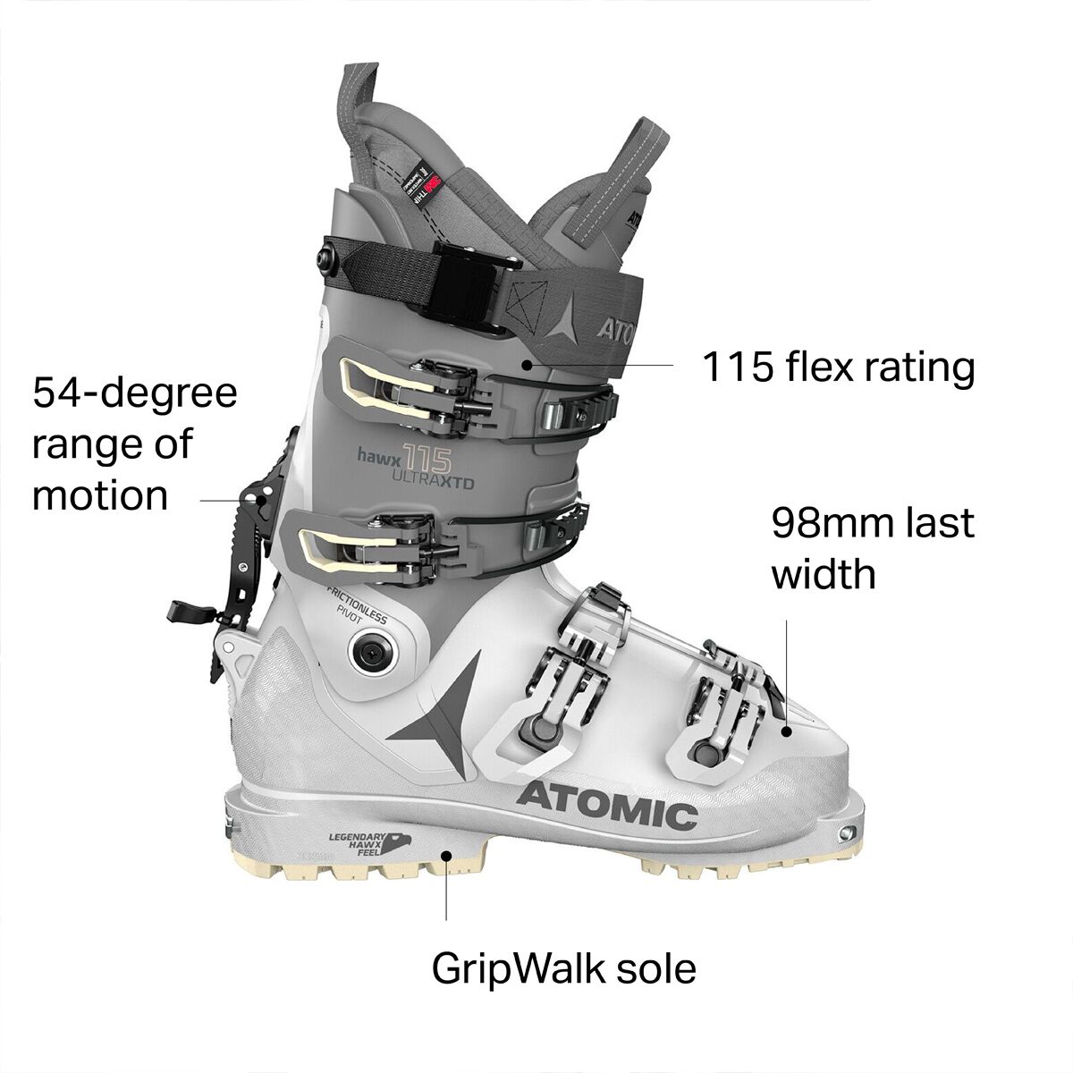 ATOMIC WHITEOUT スキー パープル/ホワイト ATOMIC WHITEOUT スキー