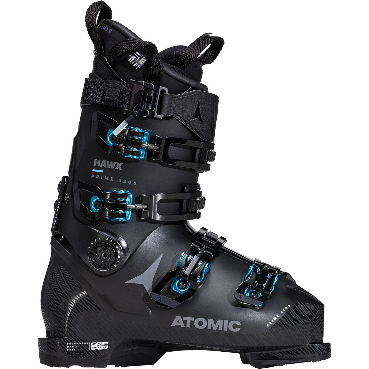 Atomic Hawx Prime 130 S Ski Boot - 2024 Black/Electric Blue, 26.0/26.5