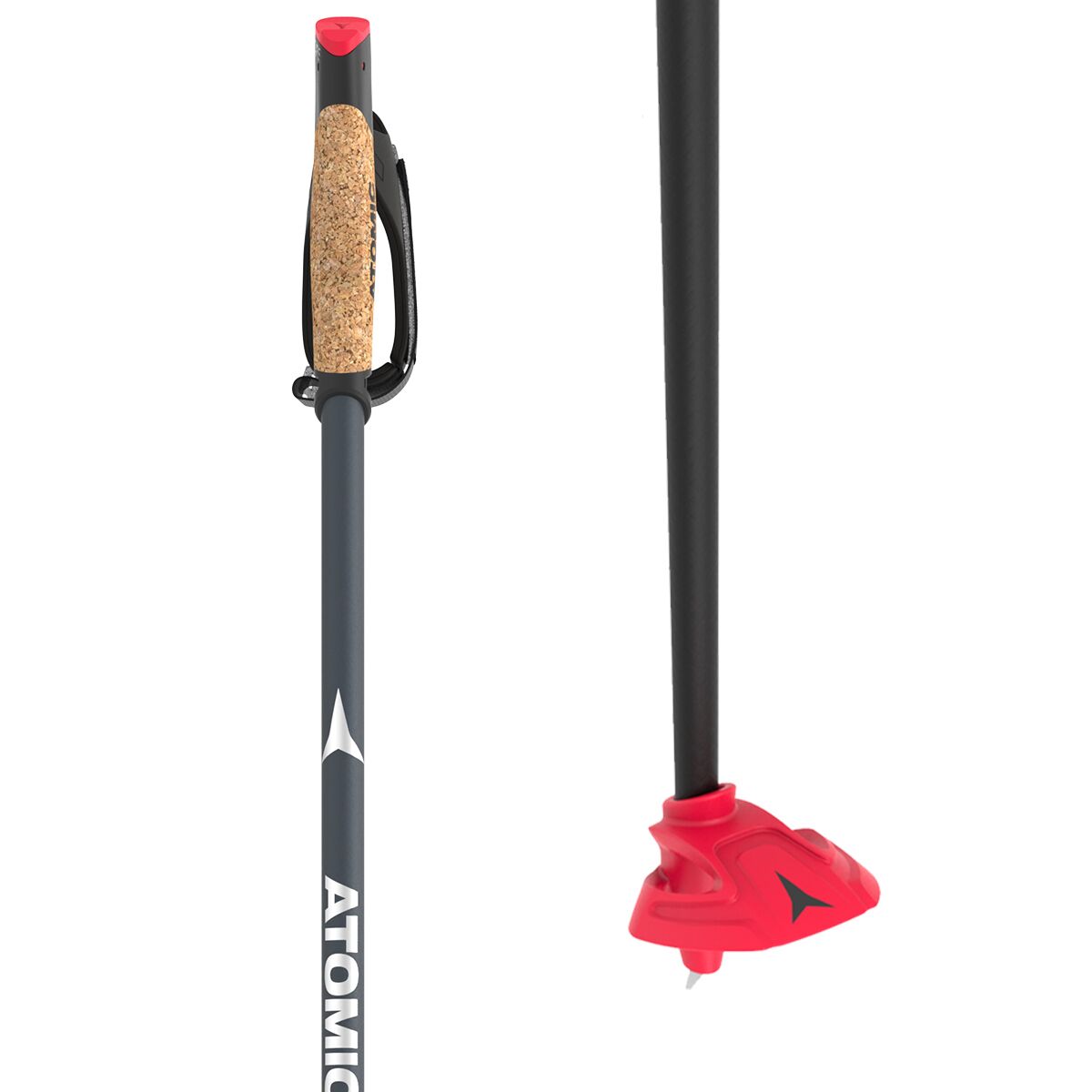 Image of Atomic Pro Carbon QRS Ski Pole - 2027 Grey, 140cm