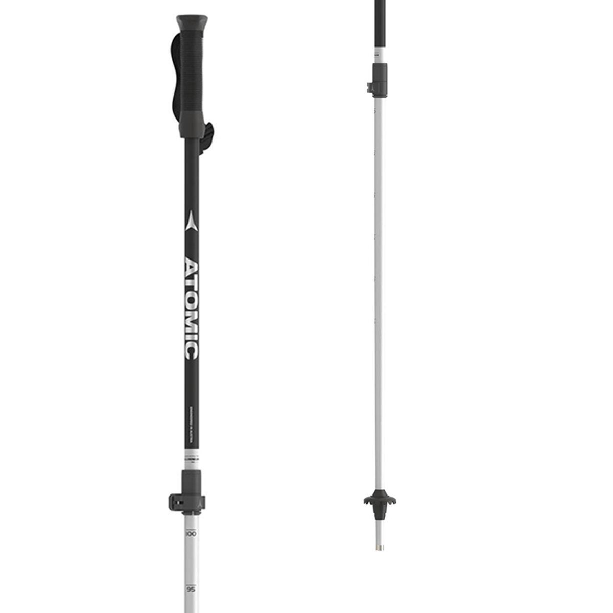 Atomic AMT Jr Telescopic Poles - Kids' Black/Silver, One Size