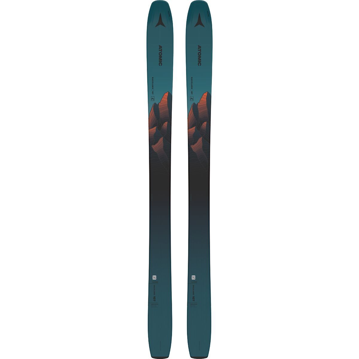 Atomic Backland 107 Ski - 2024 Petrol/Black/Orange, 175cm