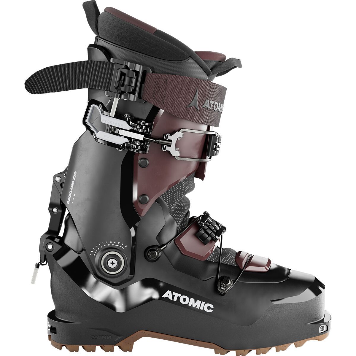 Image of Atomic Backland XTD Carbon 115 Boot - 2026 - Women's Black/Rust, 25.0/25.5