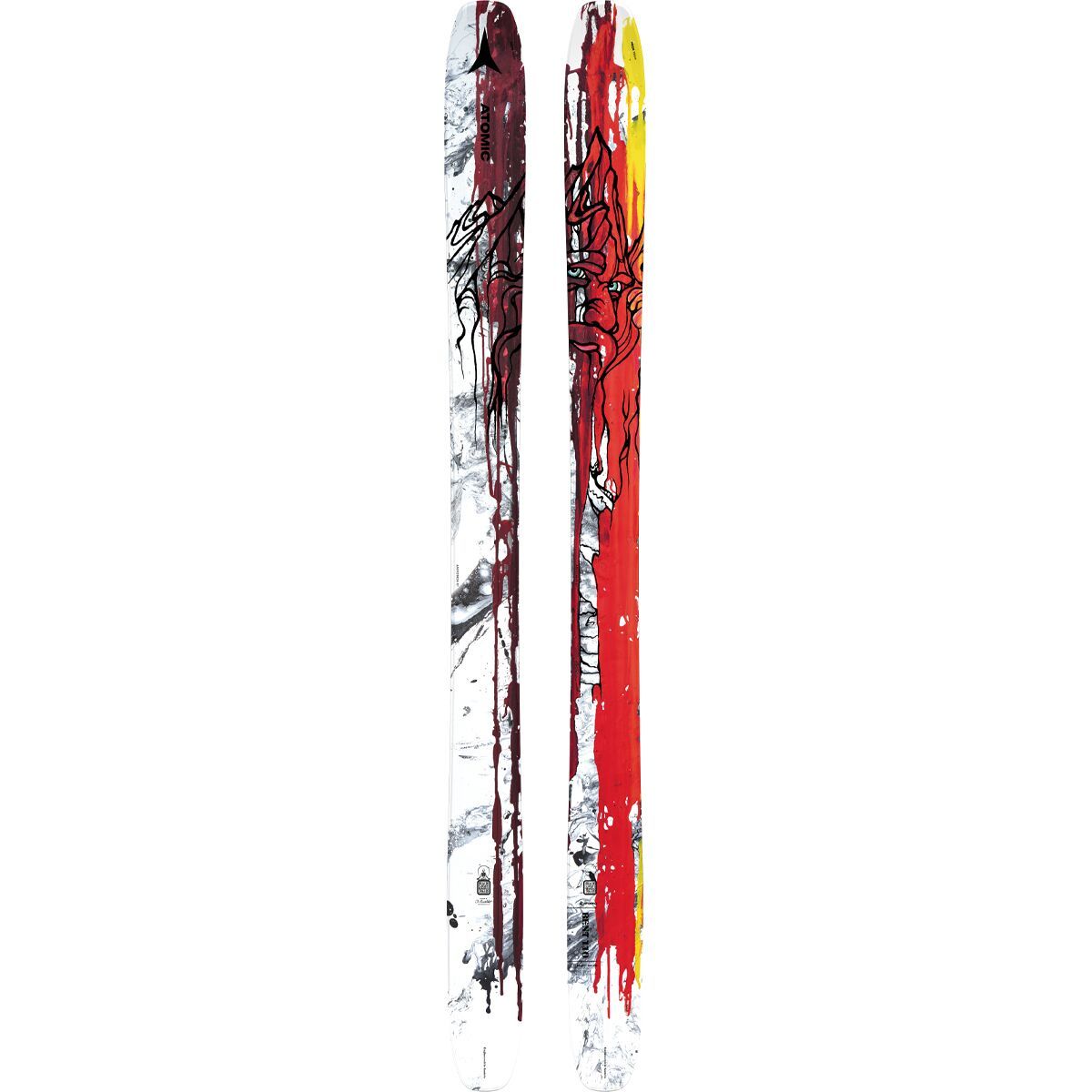 Atomic Bent 110 Ski - 2024 Red/Yellow, 188cm