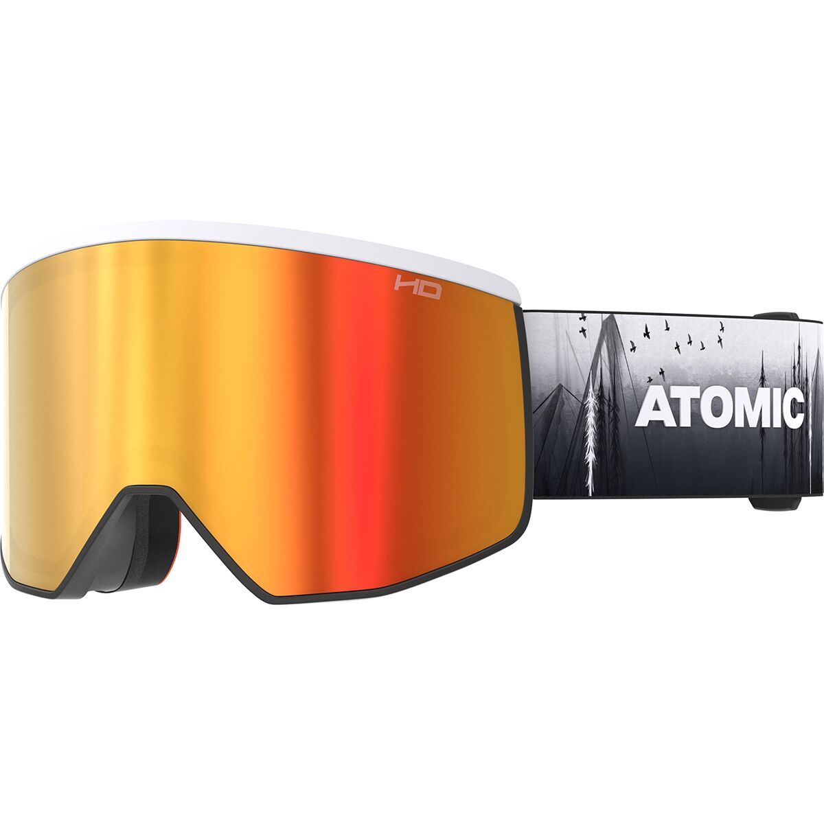 Atomic Four Pro HD Goggles Black/White/Tree, One Size