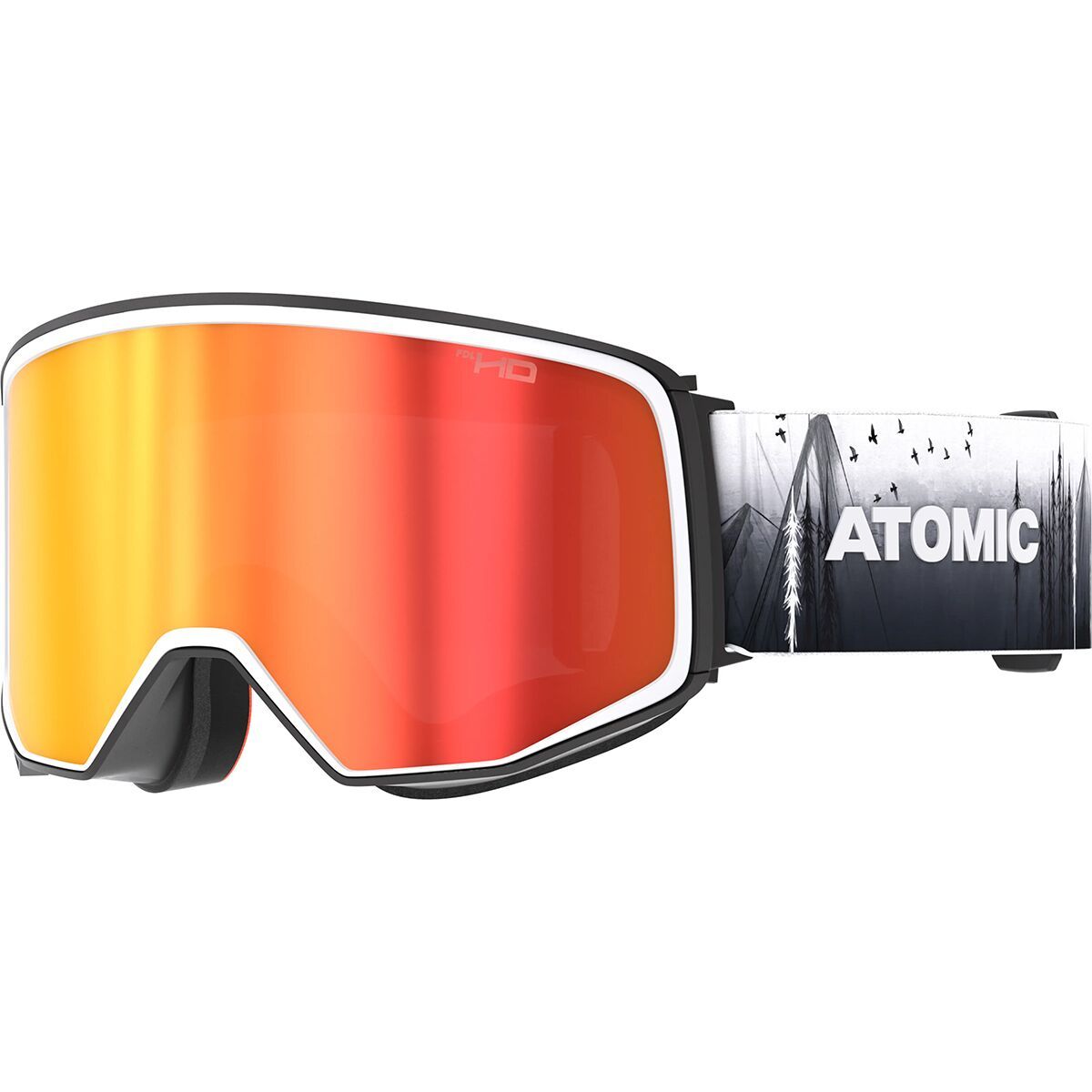 Atomic Four Q HD Goggles Black/White/Tree, One Size