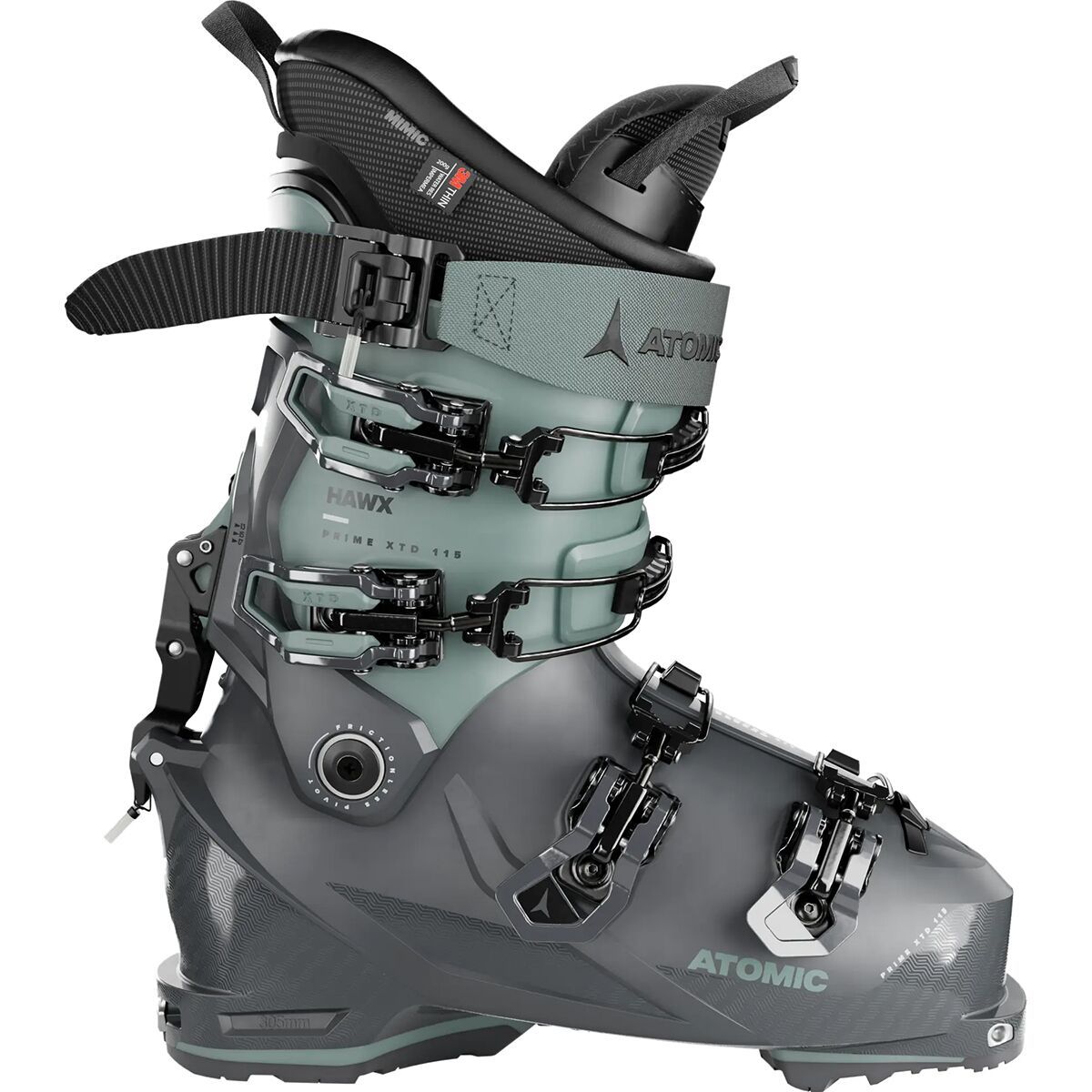 Atomic Hawx Prime XTD 115 GW Boot - 2024 - Women's Storm/Aqua, 24.0/24.5