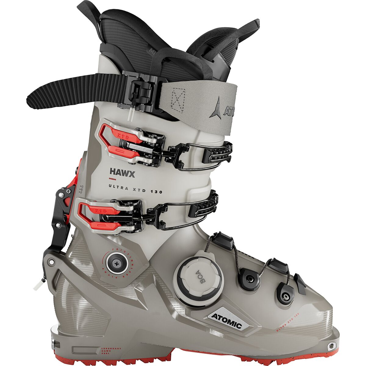 Image of Atomic Hawx Ultra XTD 130 Boa GW Boot - 2025 Cement/Stone/Red, 26.0/26.5
