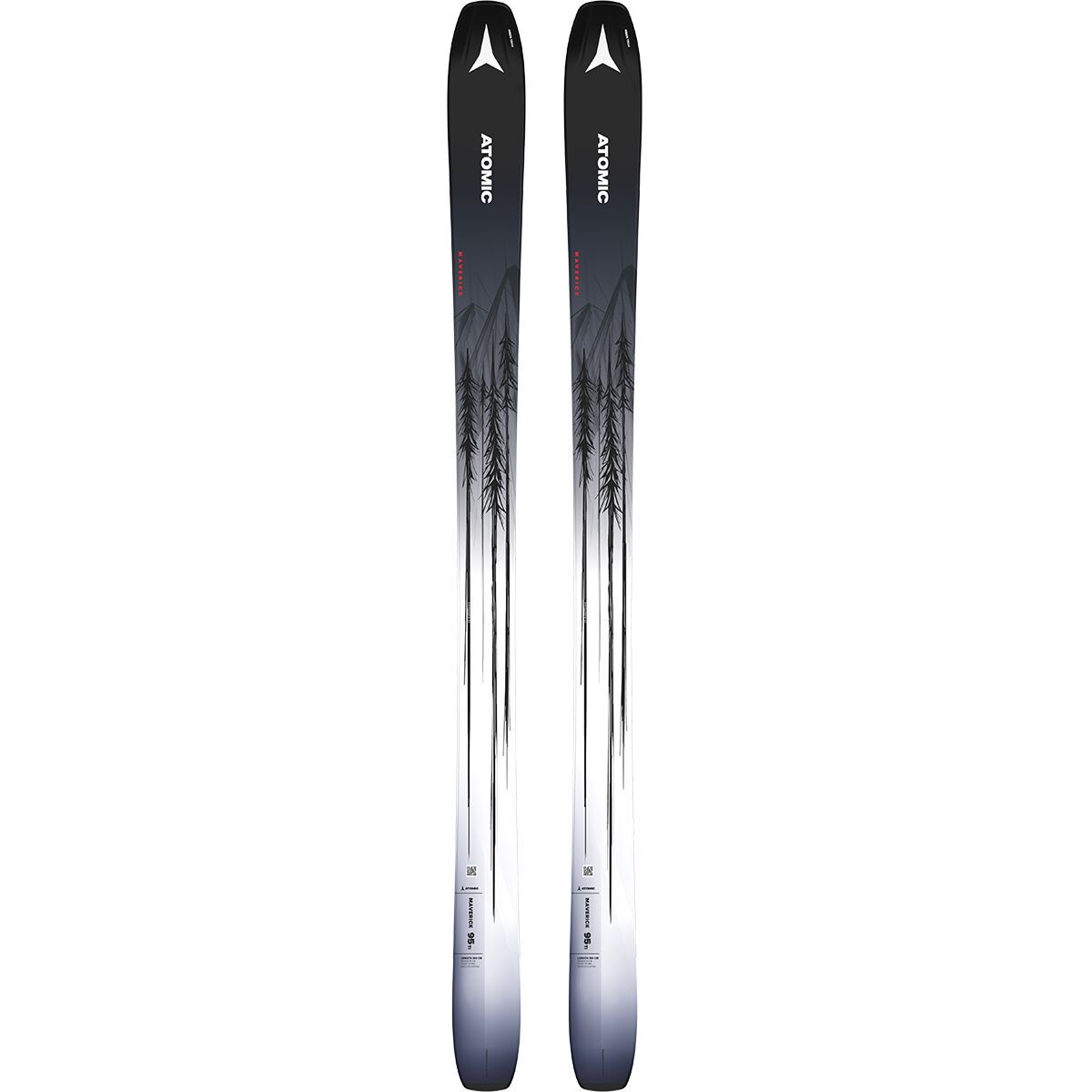 Atomic Maverick 95 TI Ski - 2024 Black/White/Red, 164cm
