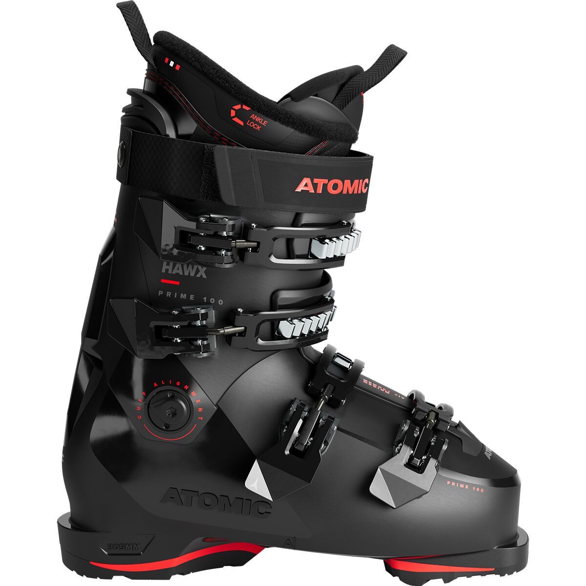 Image of Atomic Hawx Prime 100 Ski Boot - 2026 Black, 26.0/26.5
