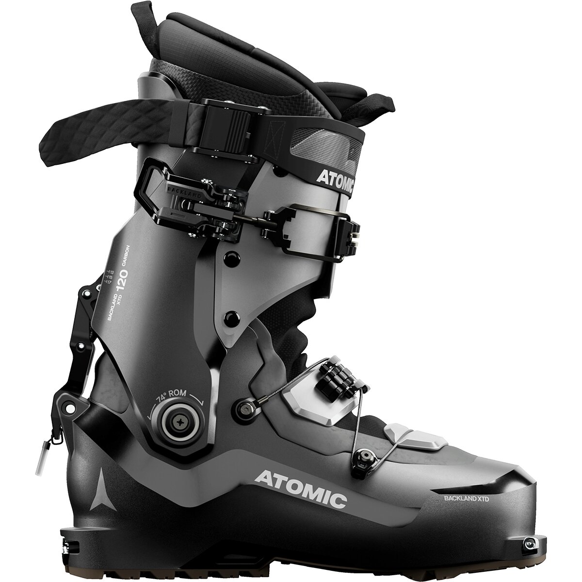 Image of Atomic Backland XTD Carbon 120 GW Ski Boot - 2027 Black/Silver, 28.0/28.5
