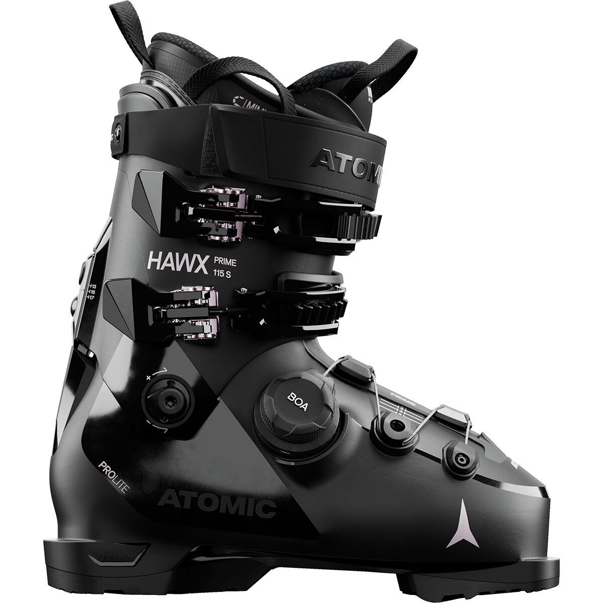Image of Atomic Hawx Prime 115 S BOA Ski Boot - 2027 - Women's Black/Rose Gold, 27.0/27.5