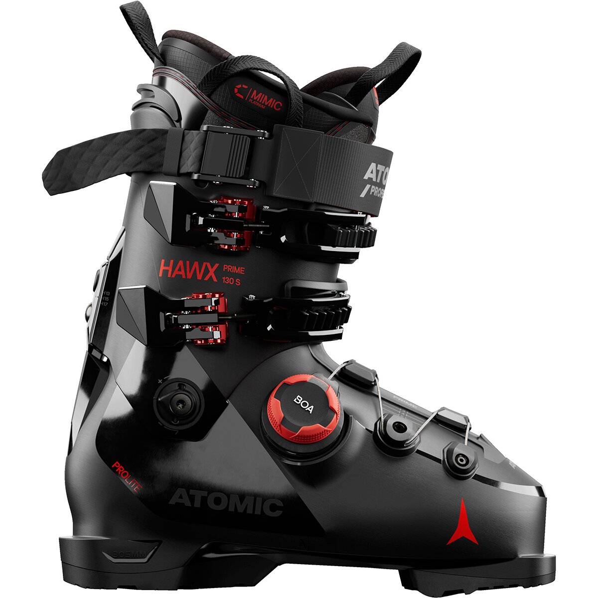 Image of Atomic Hawx Prime 130 S BOA Ski Boot - 2027 Black/Red, 27.0/27.5