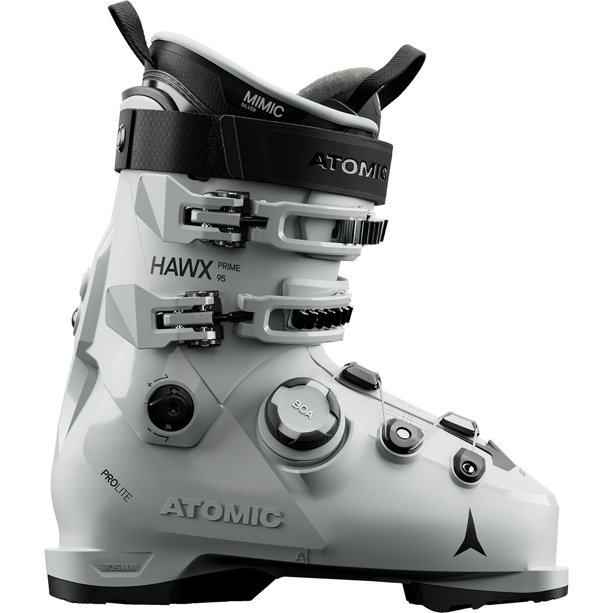 Image of Atomic Hawx Prime 95 BOA Ski Boot - 2027 - Women's Ice/Black, 23.0/23.5