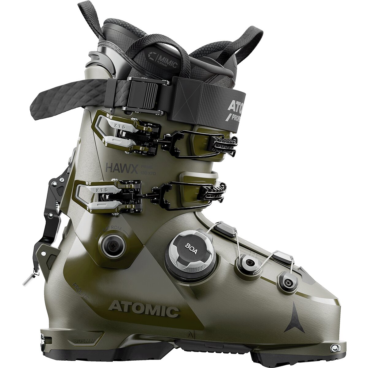 Image of Atomic Hawx Prime XTD 130 BOA Ski Boot - 2027 Olive/Ice, 28.0/28.5