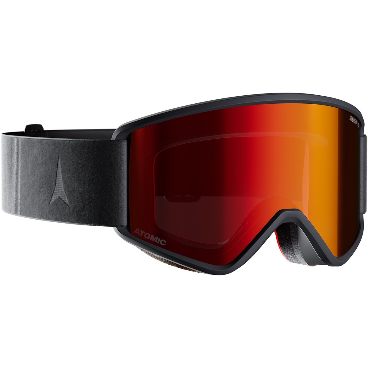 Image of Atomic Savor L Stereo Goggles Black Strap/Red Stereo Lens, One Size