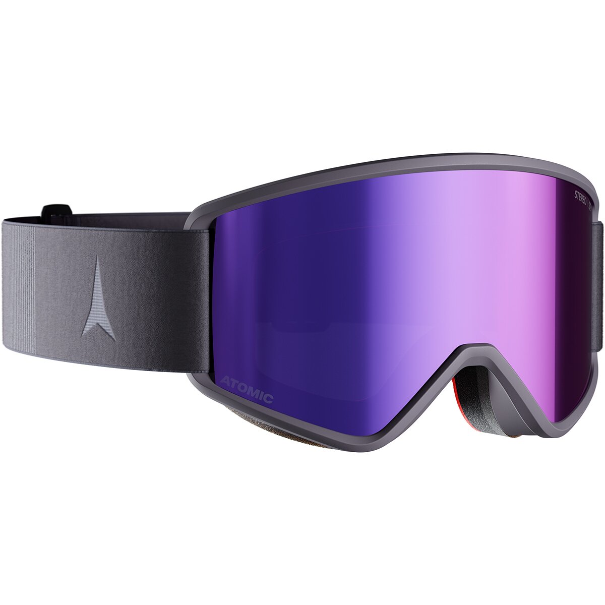 Image of Atomic Savor L Stereo Goggles Iron Ore Strap/Purple Stereo Lens, One Size