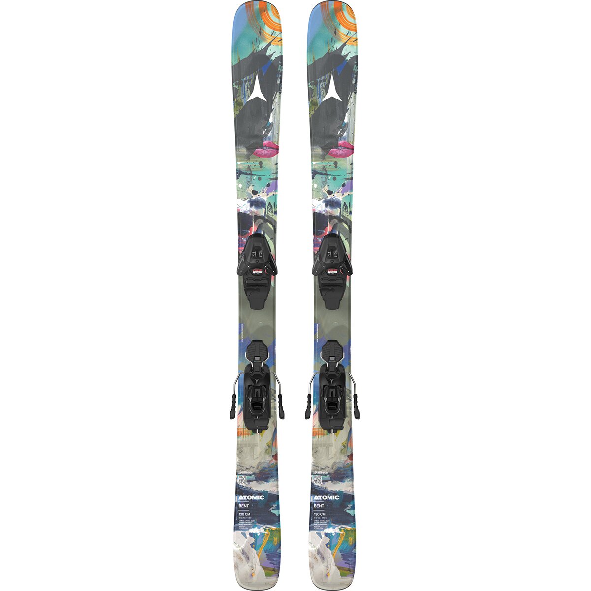 Image of Atomic Bent Jr Ski w/ L6 GW Binding - 2027 - Kids' Multicolor, 130cm