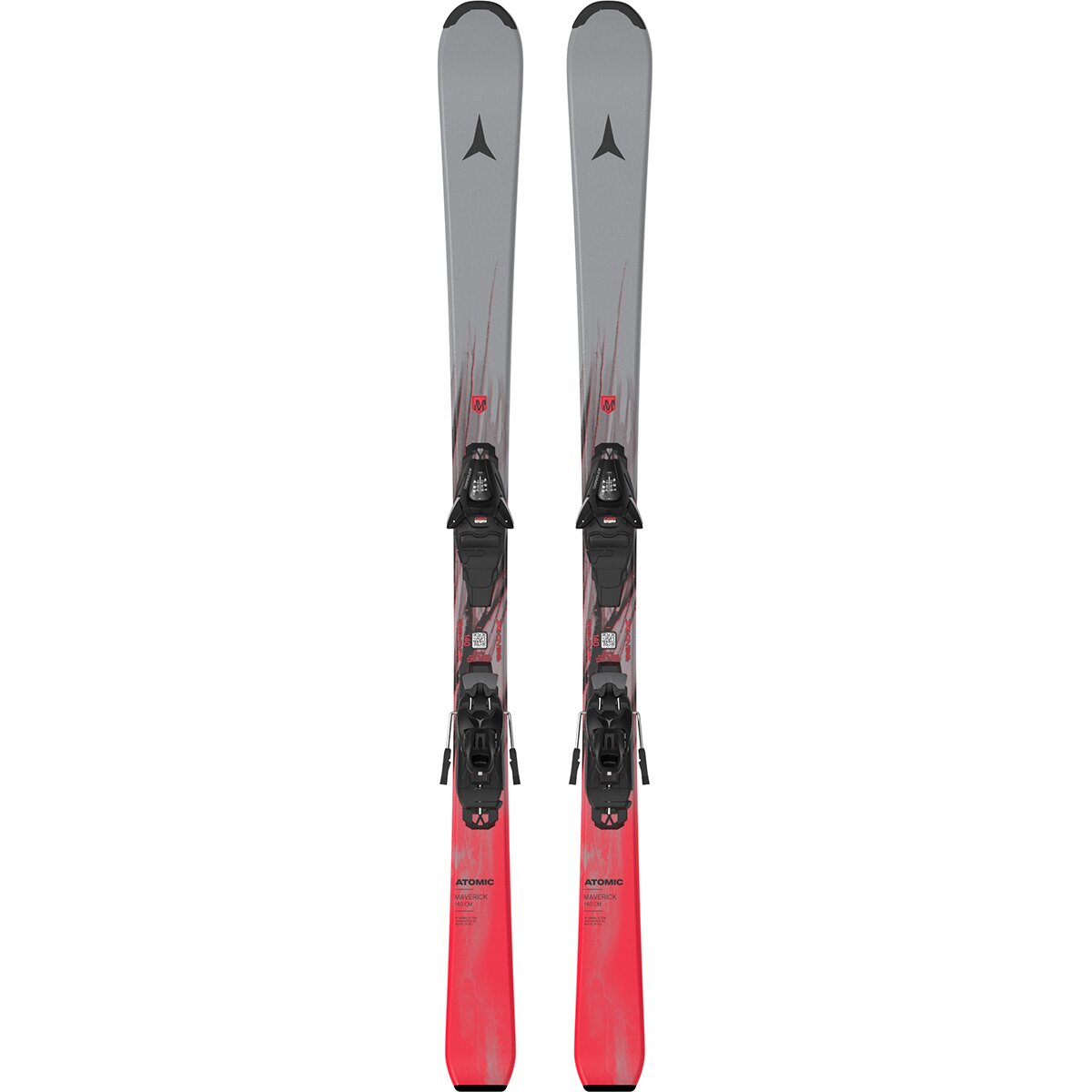 Atomic Atomic Maverick J Ski w/ C5 Binding - 2027 - Kids' Glacier Blue/Fire Red, 90cm