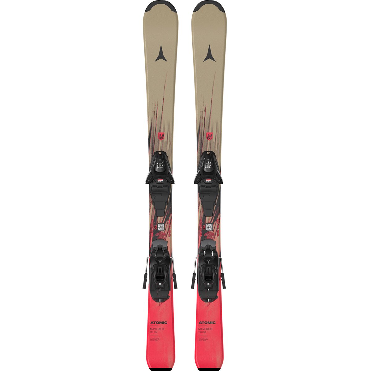 Image of Atomic Maverick J Ski w/ C5 Binding - 2027 - Kids' Sand/Fire Red, 120cm