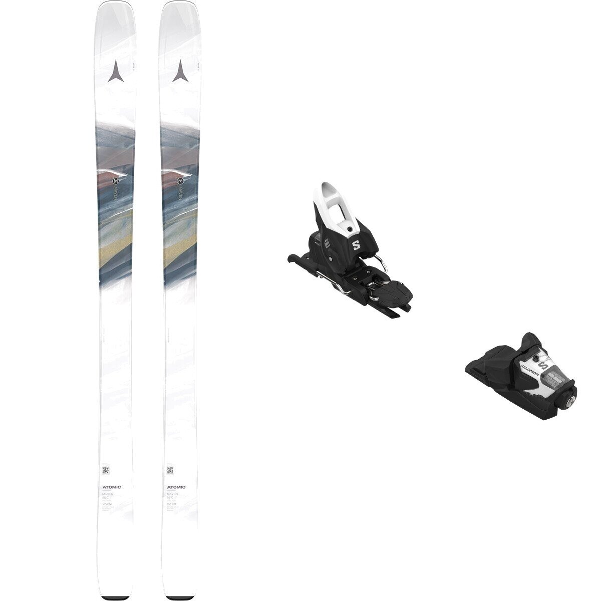 Atomic W Maven 86 C Ski + Stage GW 11 Binding - 2026 Whtout/Wht-Blk/One, 147cm/90mm/OS