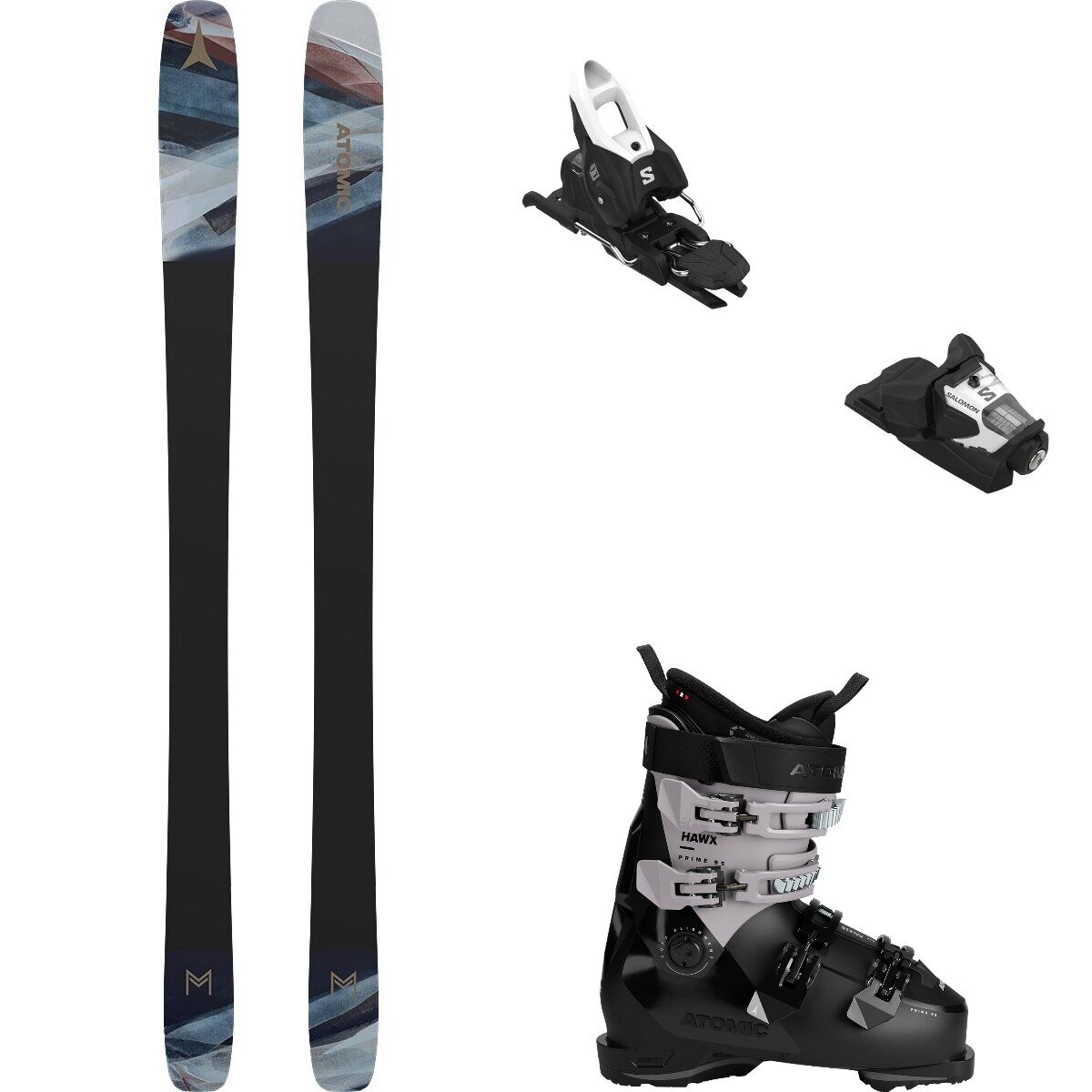 Atomic W Maven 88 CTI Ski + Stage GW 11 + Hawx Prime 95 Boot - 2026 Deep Ocean/Wht-Blk/Blk, 159cm/90mm/22.0/22.5