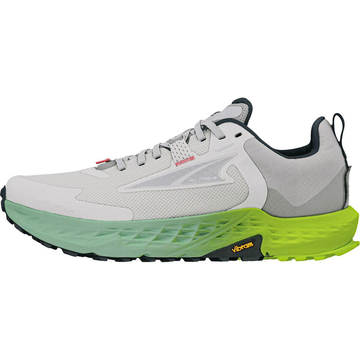 Image of Altra Timp 5 Trail Running Shoe - Women's Gray/Lime, 6.0