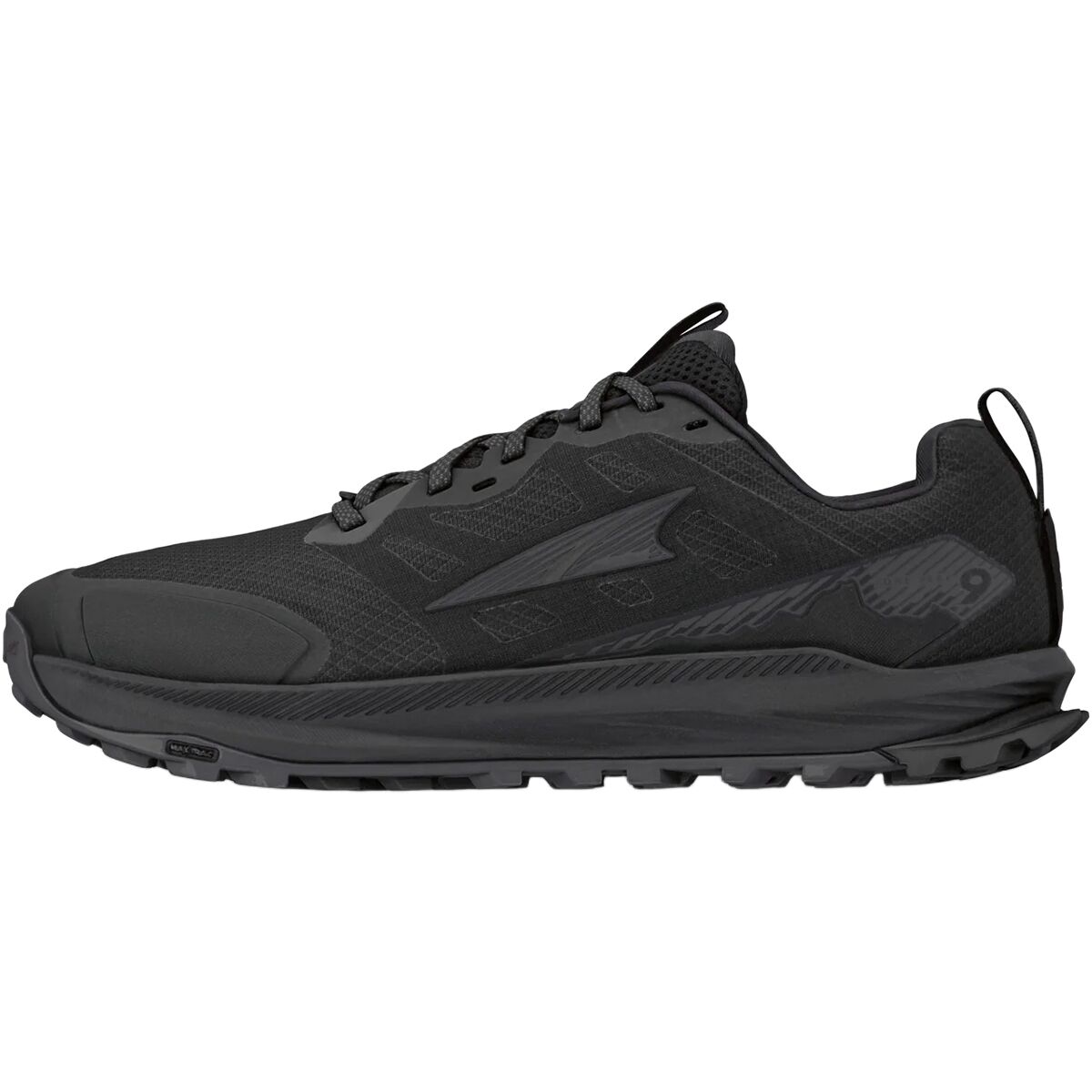 Image of Altra Lone Peak 9 Trail Running Shoe - Men's Black, 8.0