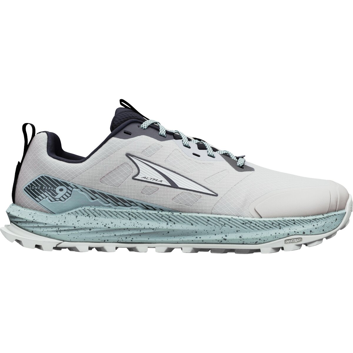 Image of Altra Lone Peak 9 Trail Running Shoe - Men's Flint Grey/Dawn Blue/Green, 10.5