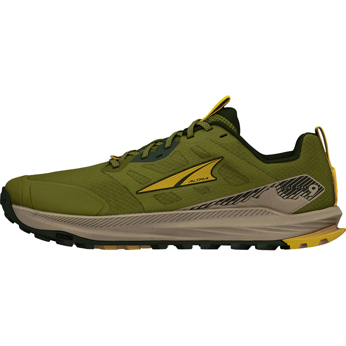 Image of Altra Lone Peak 9 Trail Running Shoe - Men's Green, 11.5