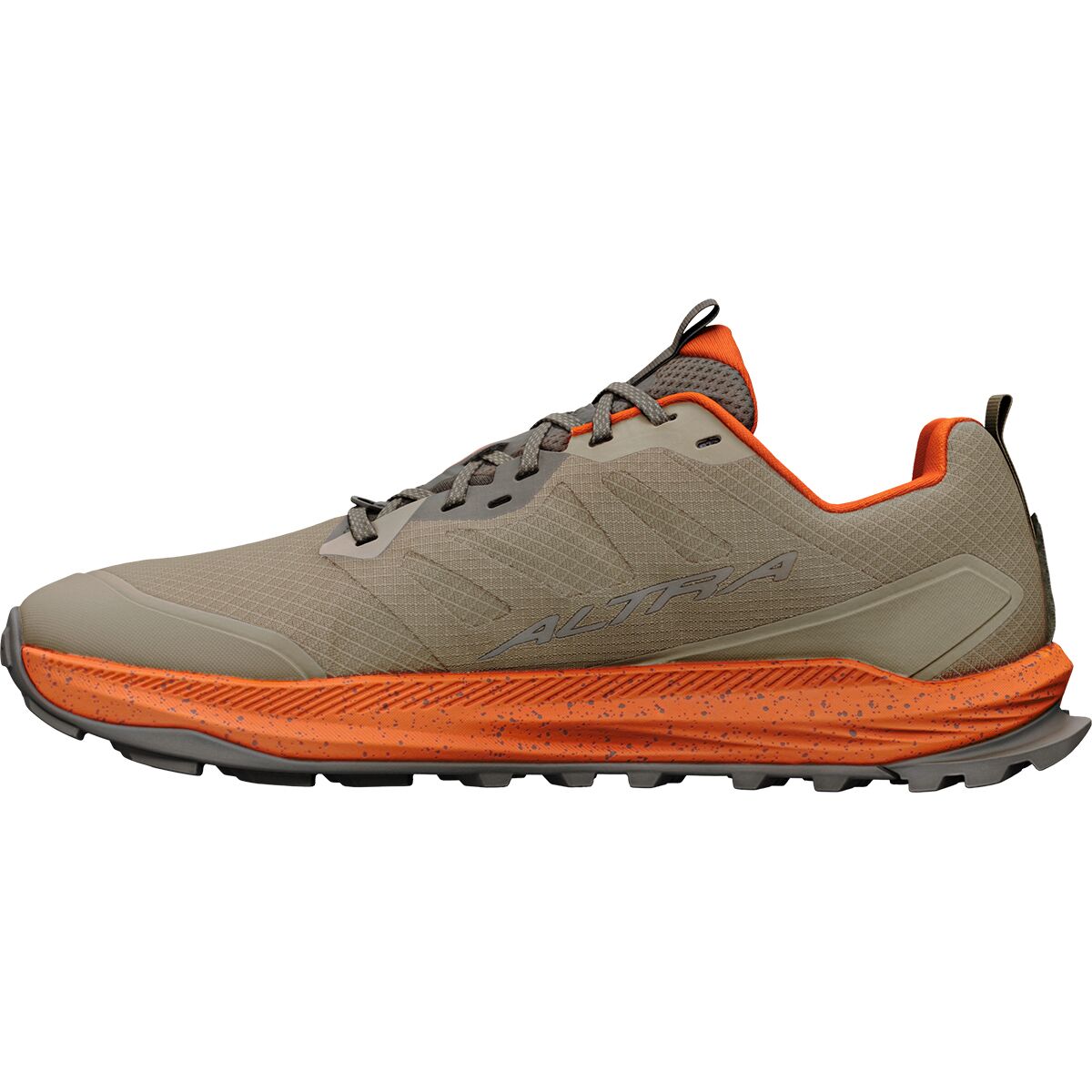 Image of Altra Lone Peak 9 Trail Running Shoe - Men's Lead Grey/Burnt Orange, 11.0