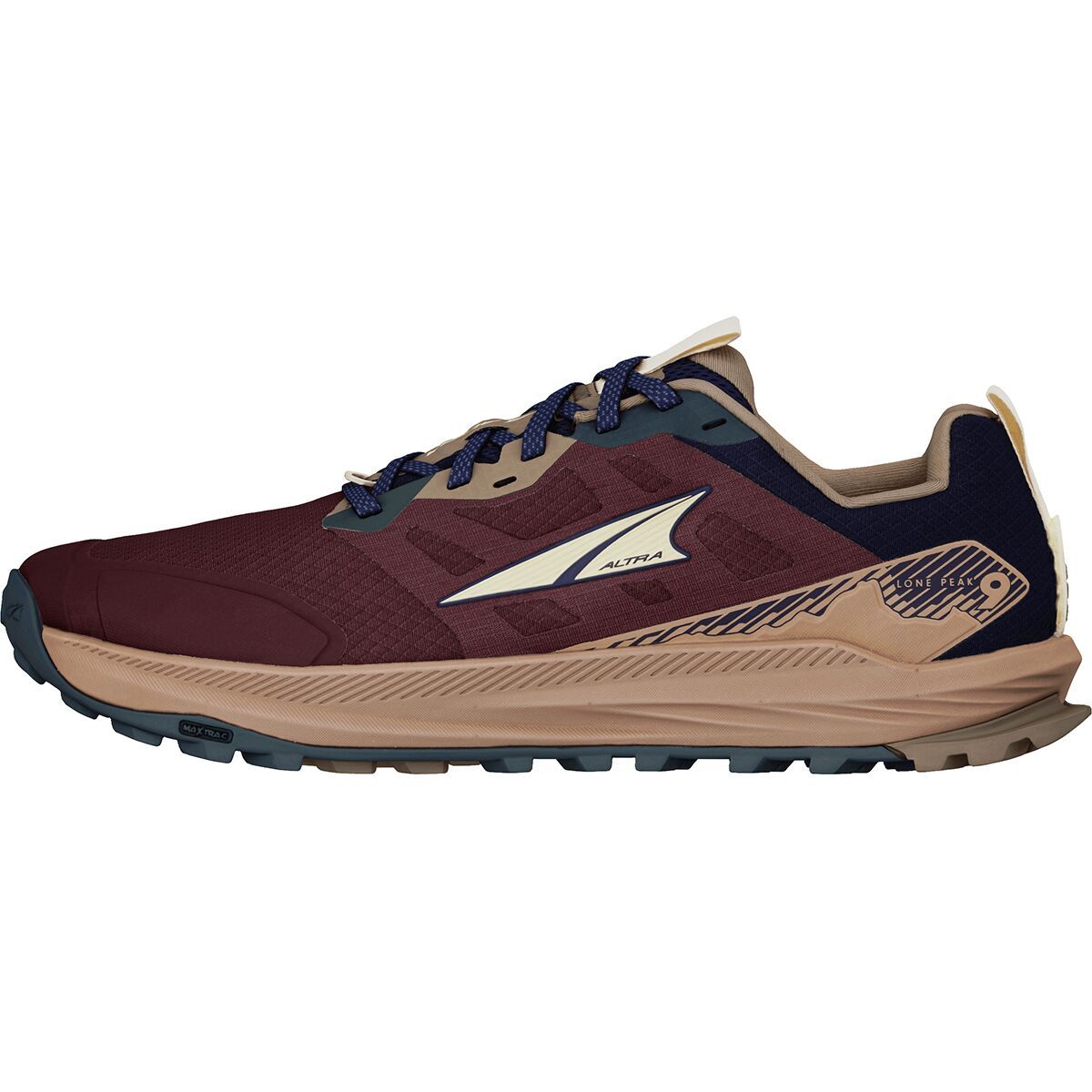 Image of Altra Lone Peak 9 Hiking Shoe - Men's Maroon, 10.5