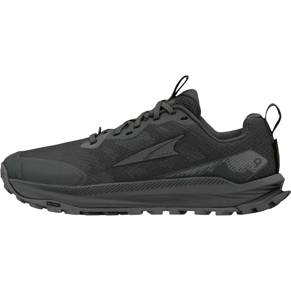 Image of Altra Lone Peak 9 Trail Running Shoe - Women's Black, 7.0