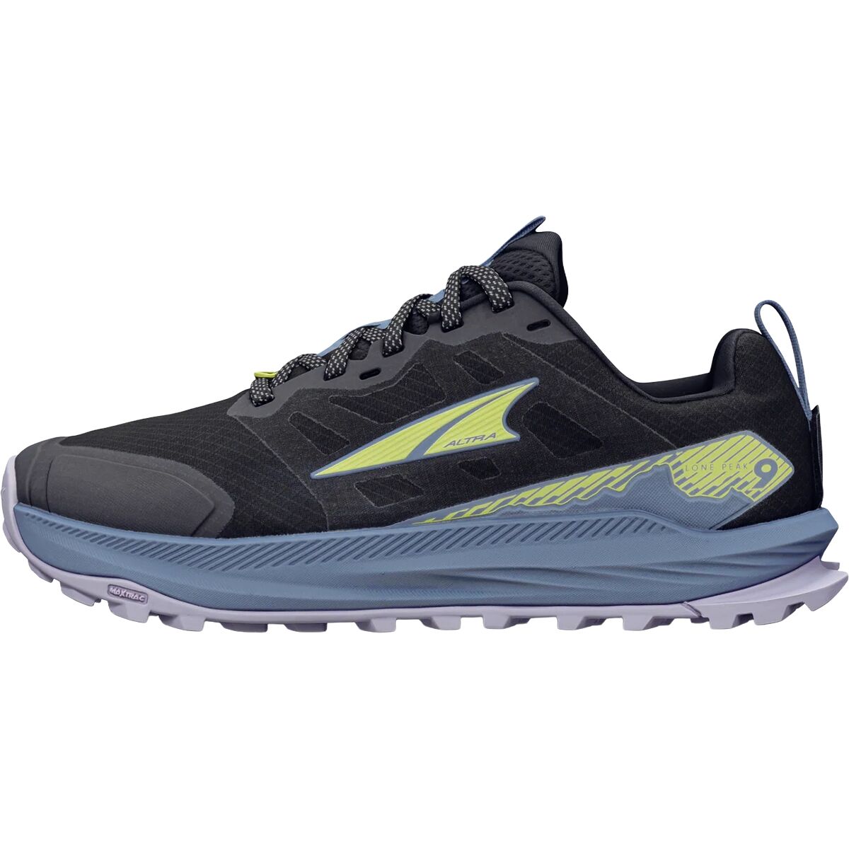 Image of Altra Lone Peak 9 Trail Running Shoe - Women's Black/Blue, 6.0