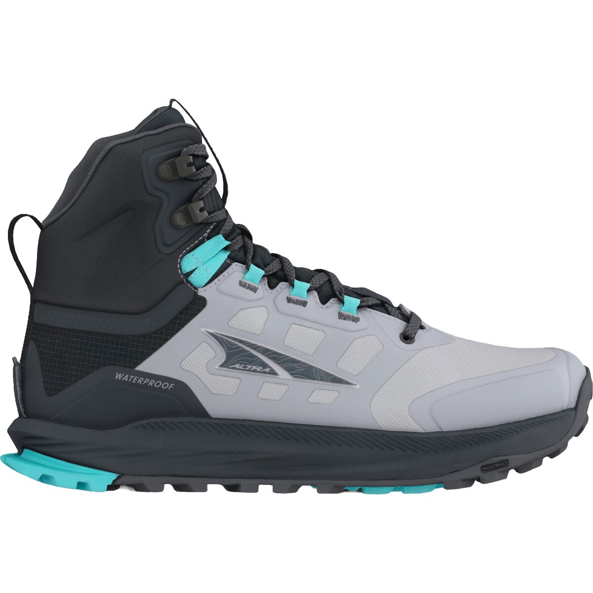 Image of Altra Lone Peak 9 Waterproof Mid Hiking Boot - Women's Black/Gray, 10.5